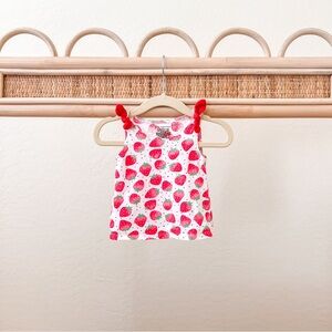 Baby Strawberry Tank Top: 3-6m